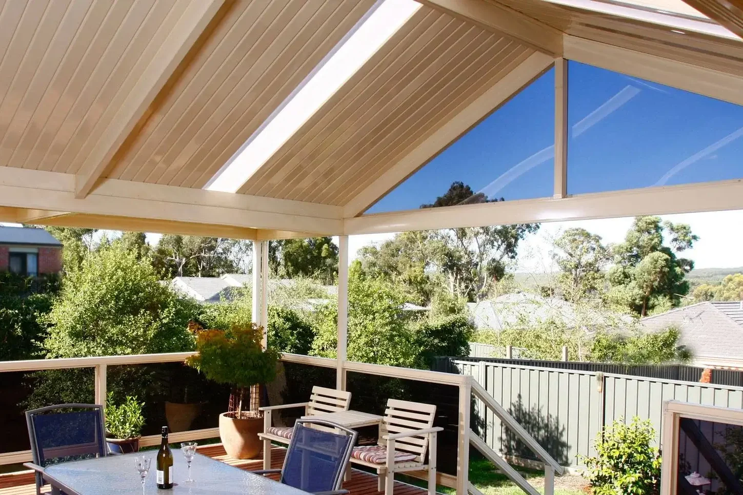 a gable end pergola