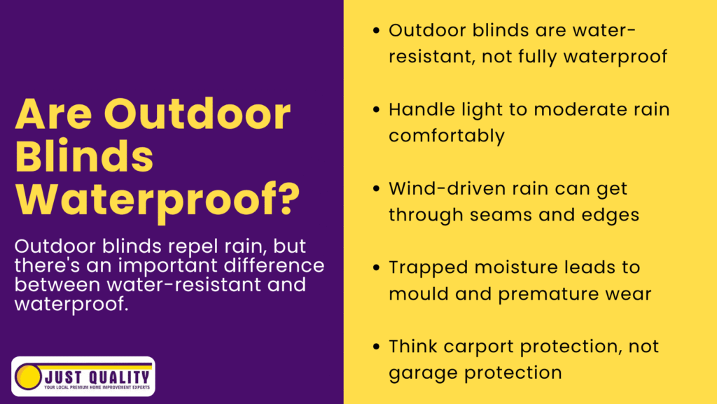 are outdoor blinds waterproof