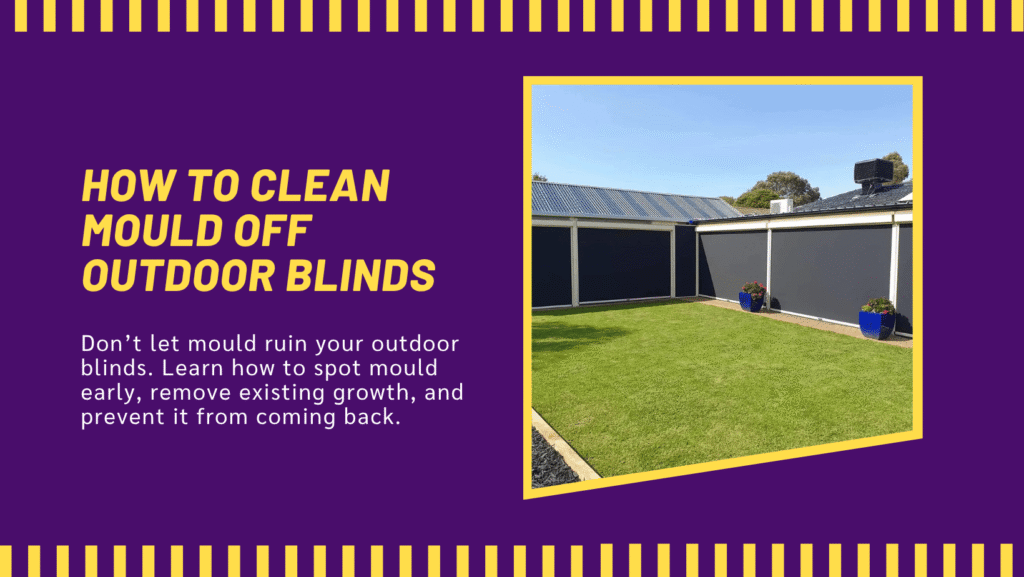 How to clean mould off outdoor blinds cover image